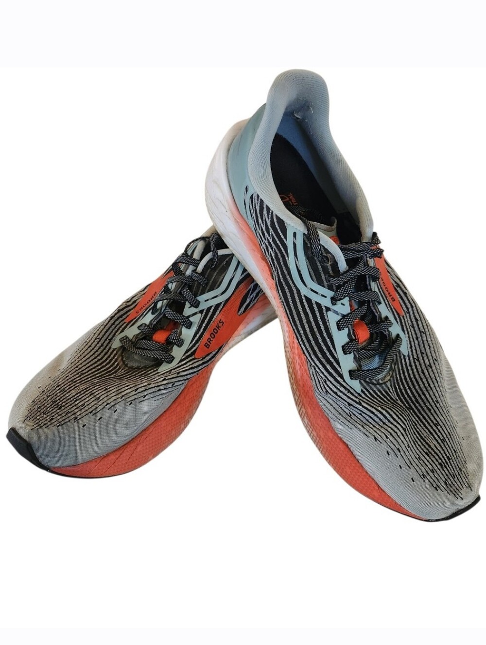 Brooks Hypersion III Blue & Orange Running Sneakers Men's Size 9.5
